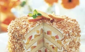 Coconut-Peach Layer Cake