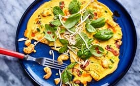 Coconut Shrimp Pancakes with Fresh Herbs