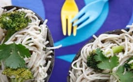 Coconut Soba Noodles with Ginger Broccoli