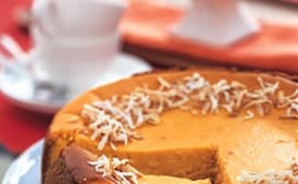Coconut-Sweet Potato Cheesecake