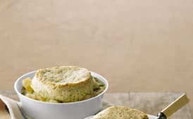 Cod Potpies with Dill Biscuit Crusts