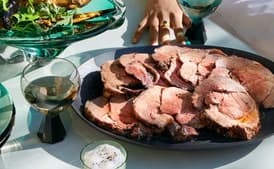 Cold Roast Lamb with Marinated Eggplant