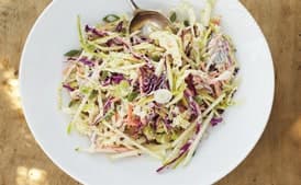 Coleslaw with Apple and Yogurt Dressing