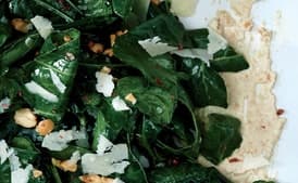 Collard Green Salad with Cashews and Lime
