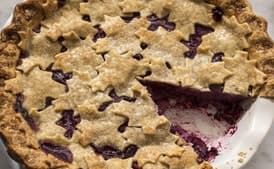 Concord Grape and Pear Pie