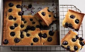 Concord Grape Cornmeal Cake