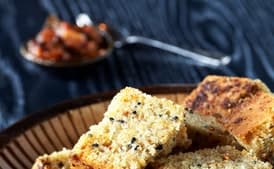 Corn Bread with Tomato Chutney