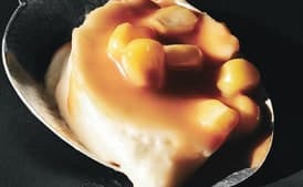 Corn Panna Cotta with Dulce de Leche