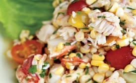 Corn, Tomato, and Lobster Salad