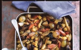 Cornbread Dressing with Roasted Fall Vegetables