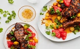 Country-Style Ribs with Quick-Pickled Watermelon