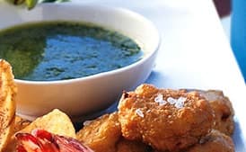 Crab and Chorizo Fritters