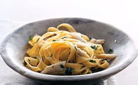 Crab and Herb Fettucine