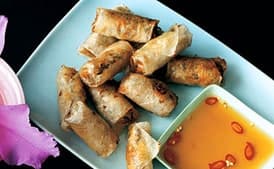 Crab-and-Pork Spring Rolls