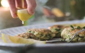 Crab Cakes with Herb Salad