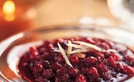 Cranberry Compote with Ginger and Molasses