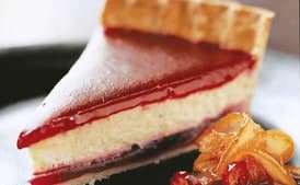 Cranberry Eggnog Tart