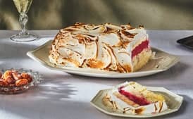 Cranberry-Pistachio Baked Alaska
