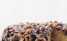 Cranberry Walnut Upside Down Cake