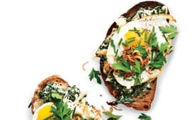 Creamed Greens Tartine
