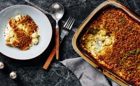 Creamed Pearl Onions and Fennel with Crispy Spiced Breadcrumbs