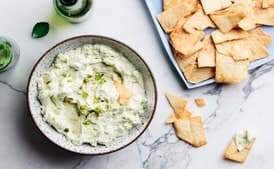 Creamy Avocado Dip With Scallions