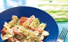 Creamy Farfalle with Salmon and Peas