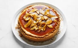 Creole Cream Cheesecake With Caramel-Apple Topping