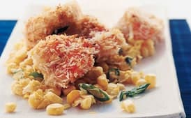 Crisp Chipotle Shrimp with Corn and Scallions