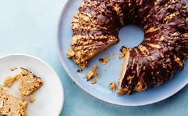Crispy Peanut Butter Snack Cake