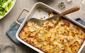 Crispy Potato-Leek Kugel