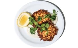 Crispy Rice Cakes With Tarator Sauce