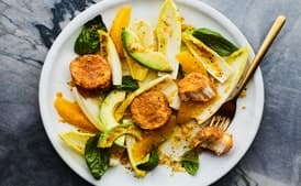 Crispy Scallop Salad