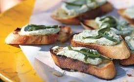 Crostini with Feta-Chile Spread