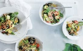 Crudités Salad with Farro and Pecans