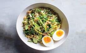 Crunchy Veg Bowl with Warm Peanut Sauce