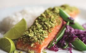 Crunchy Wasabi Salmon with Lime