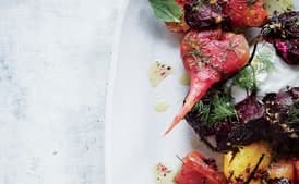 Crushed Beets with Lemon Vinaigrette