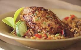 Cuban-Spiced Chicken Thighs with Chorizo and Rice