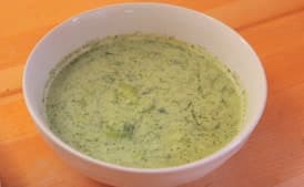 Cucumber-Dill Soup with Scallions