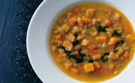 Curried-Squash and Red-Lentil Soup
