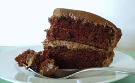 Daredevil's Food Cake with Mocha Buttercream Icing