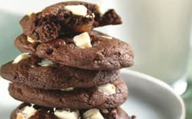 Dark and White Chocolate Chunk Cookies