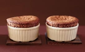 Dark Chocolate Souffles With Cardamom Crème Anglaise