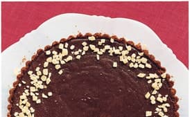 Dark Chocolate Tart with Gingersnap Crust