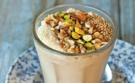 Date Shake with Toasted Nuts (Majoon)