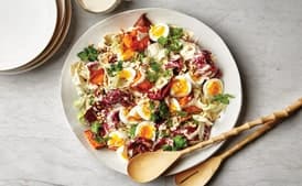 Dinner Salad with Radicchio and Roasted Sweet Potatoes