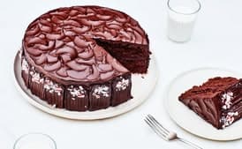 Double Chocolate Cake with Peppermint-Chocolate Frosting