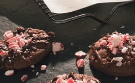 Double Chocolate-Peppermint Crunch Cookies