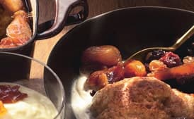 Dried Fig, Apricot, and Cherry Slump